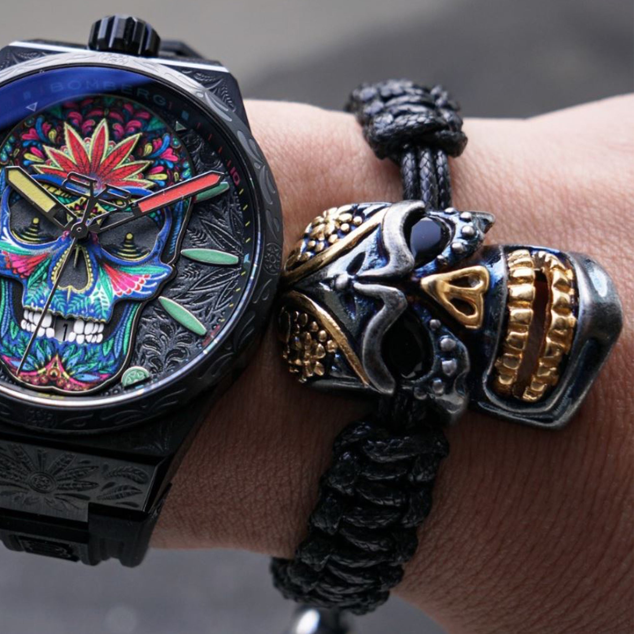 BIG SKULL GOLDEN – BOMBERG