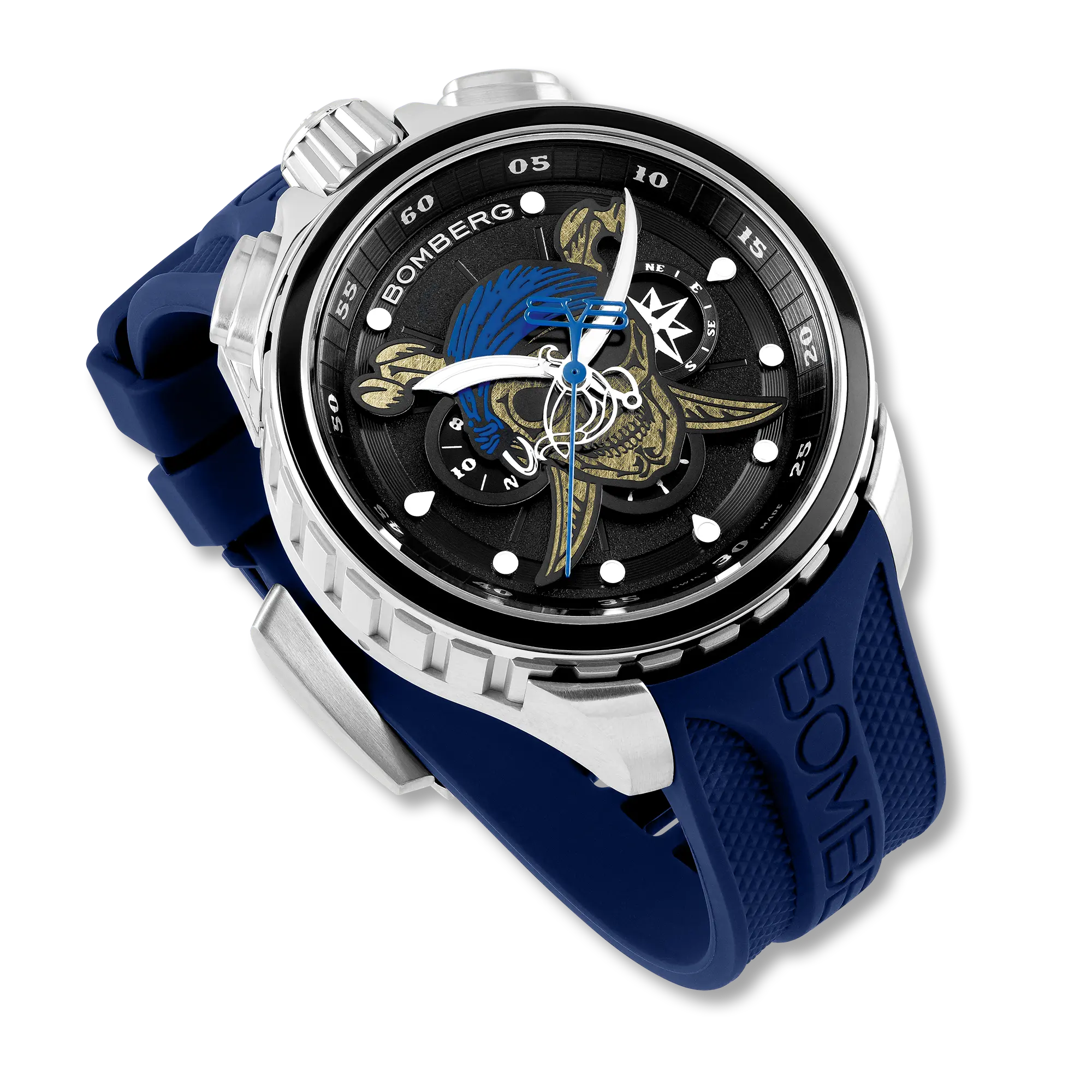 PIRATE SKULL BLUE