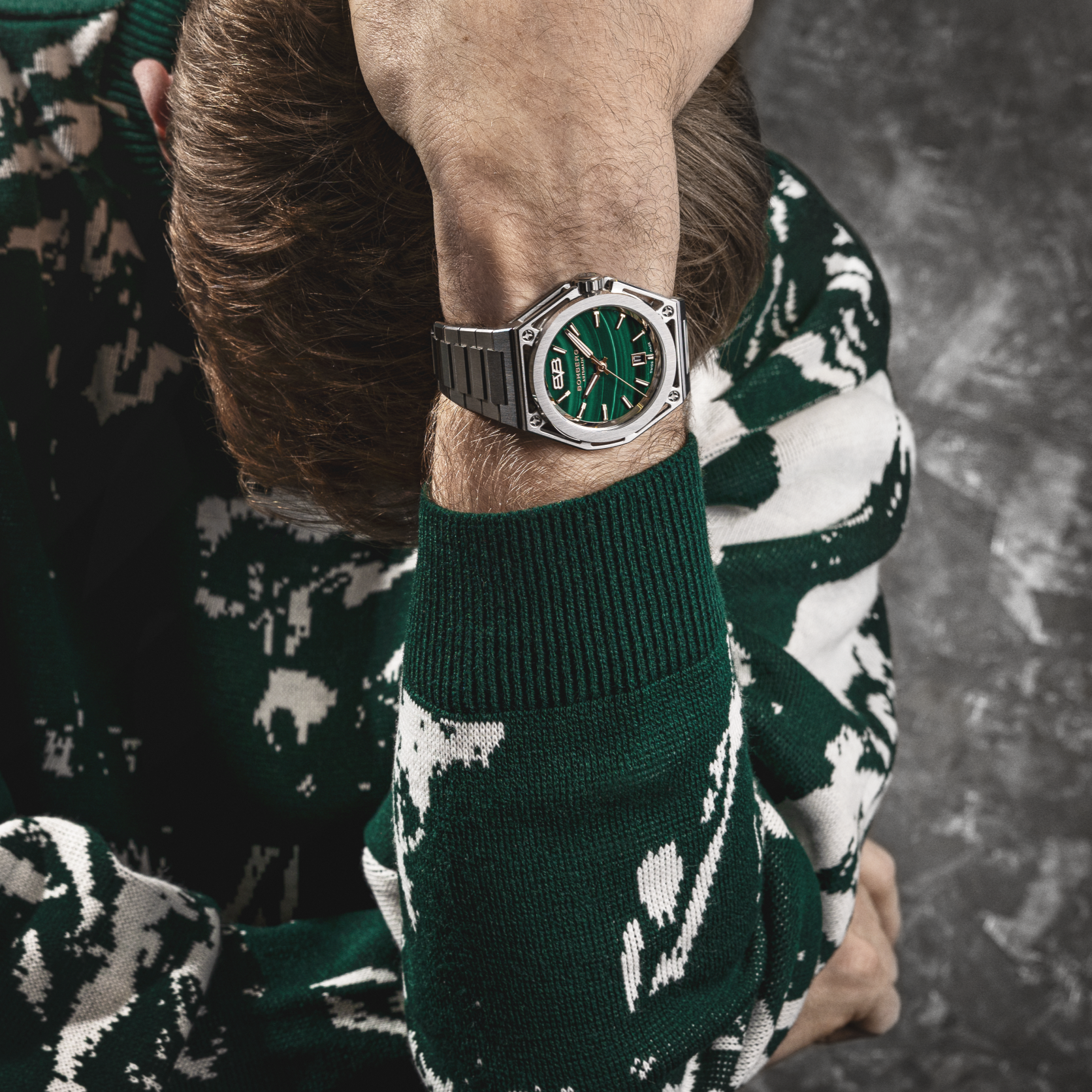 EDGE MALACHITE GOLD