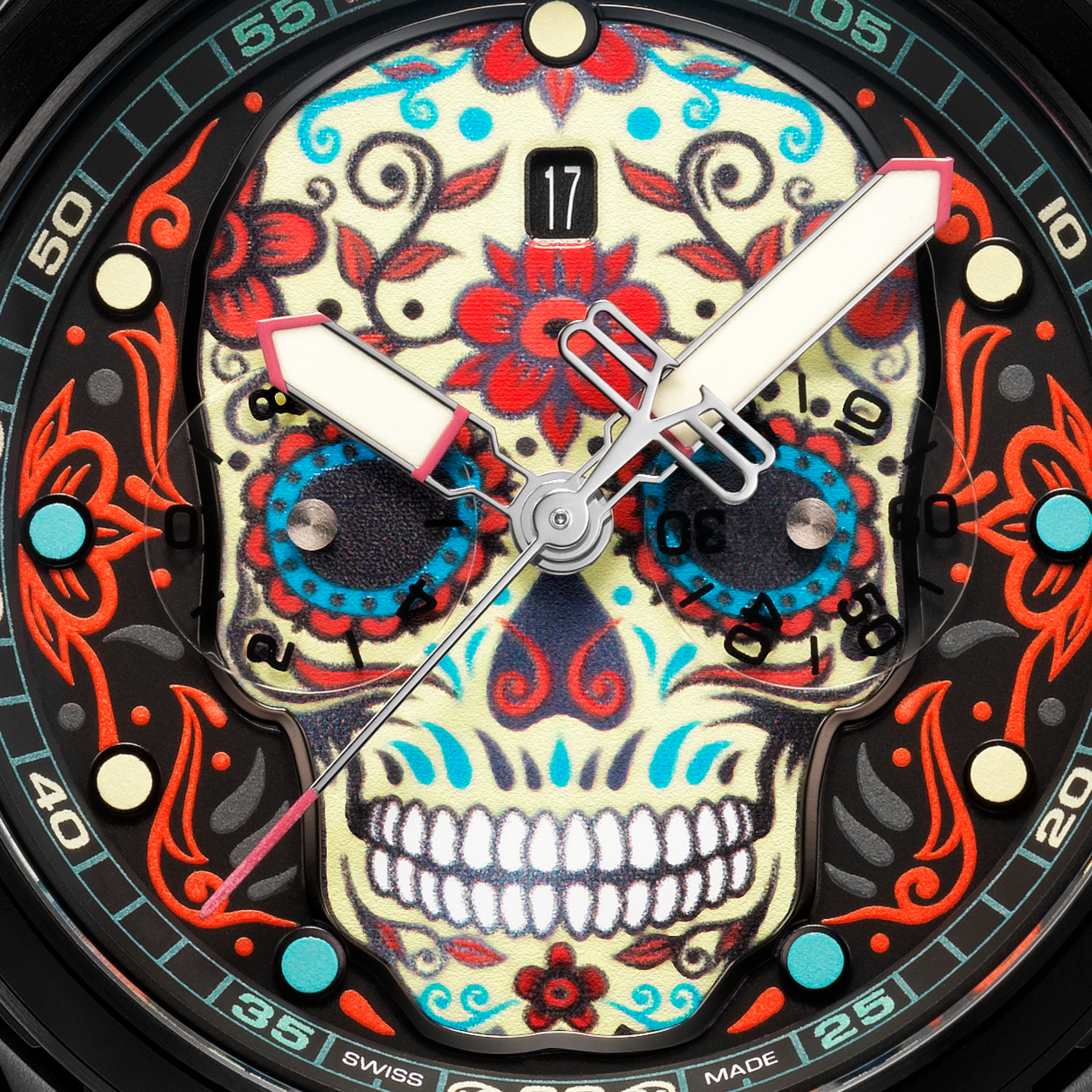 SUGAR SKULL RED