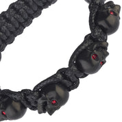 BRACELET SKULLY 'NOIR, YEUX BLANCS'