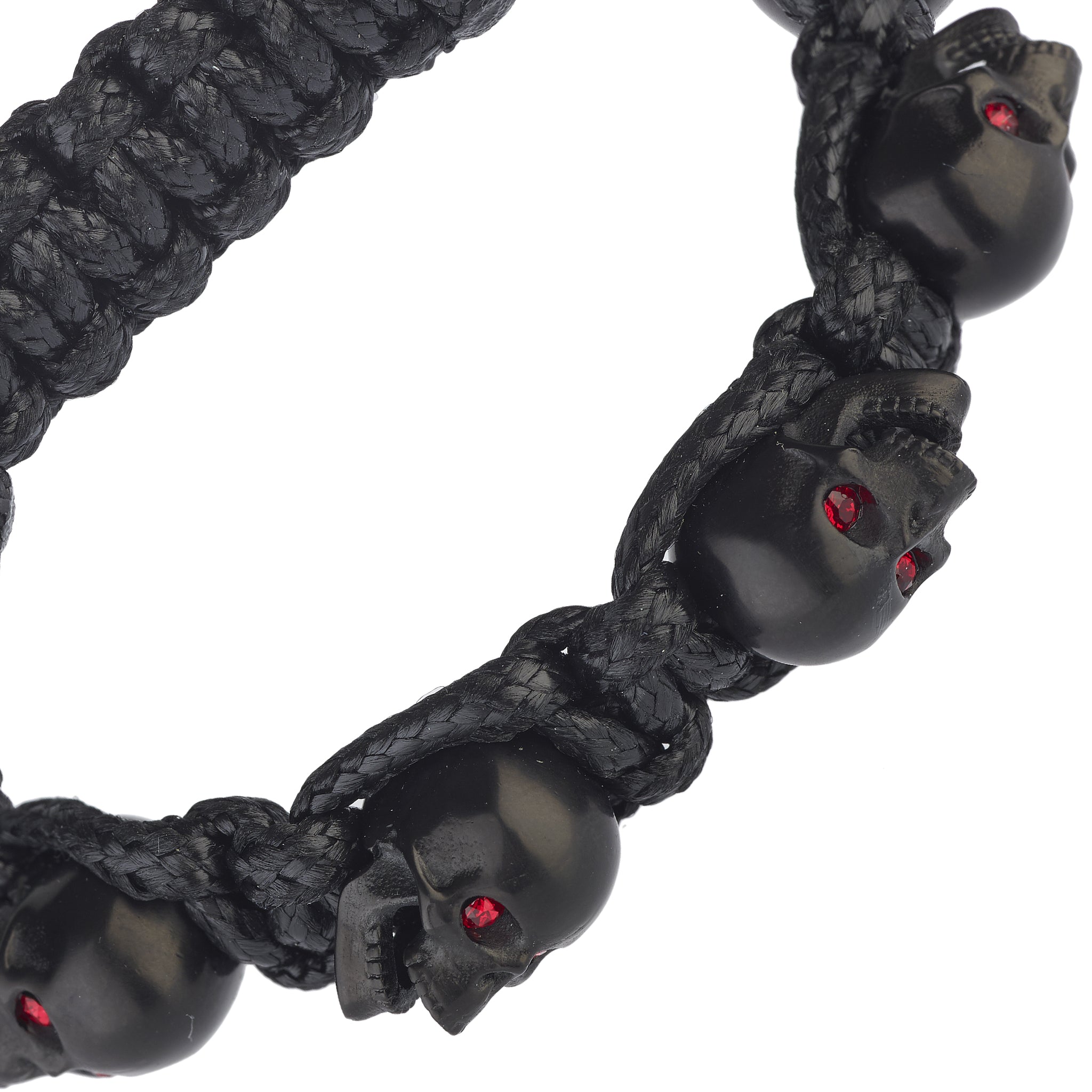 BRACELET SKULLY 'NOIR, YEUX BLANCS'