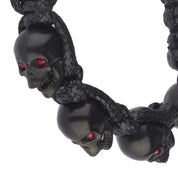 BRACELET SKULLY 'NOIR, YEUX BLANCS'