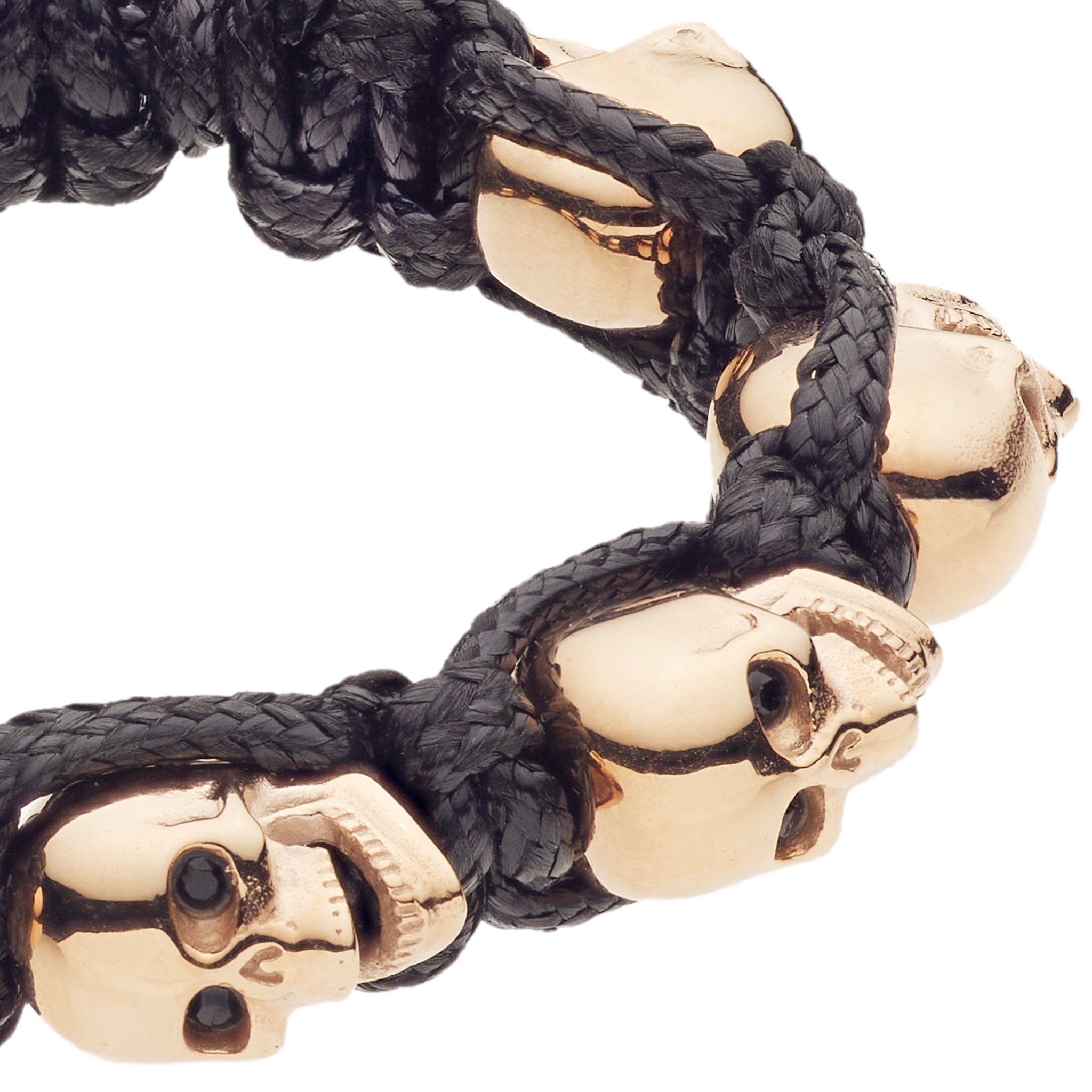 BRACELET SKULLY 'NOIR, YEUX BLANCS'