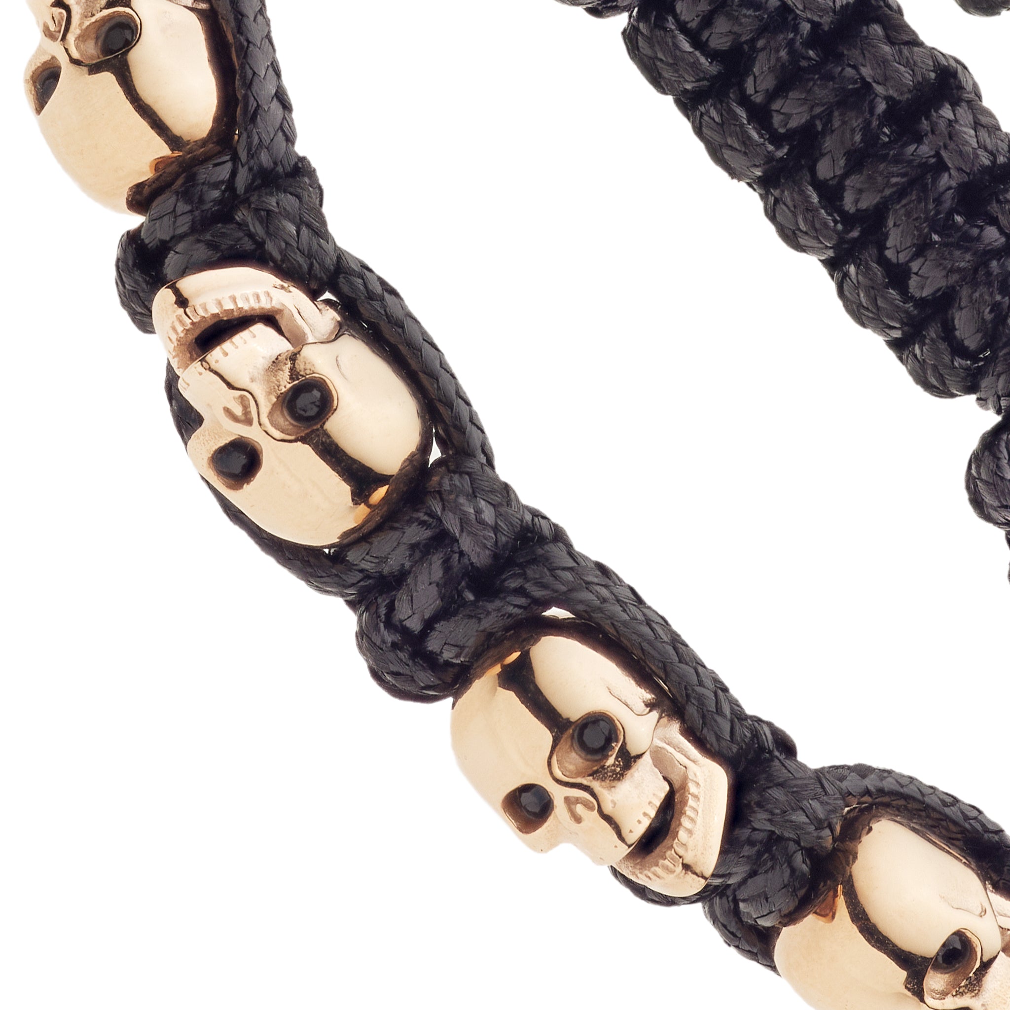 BRACELET SKULLY 'NOIR, YEUX BLANCS'