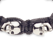 BRACELET SKULLY 'NOIR, YEUX BLANCS'