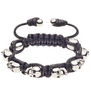 BRACELET SKULLY 'NOIR, YEUX BLANCS'