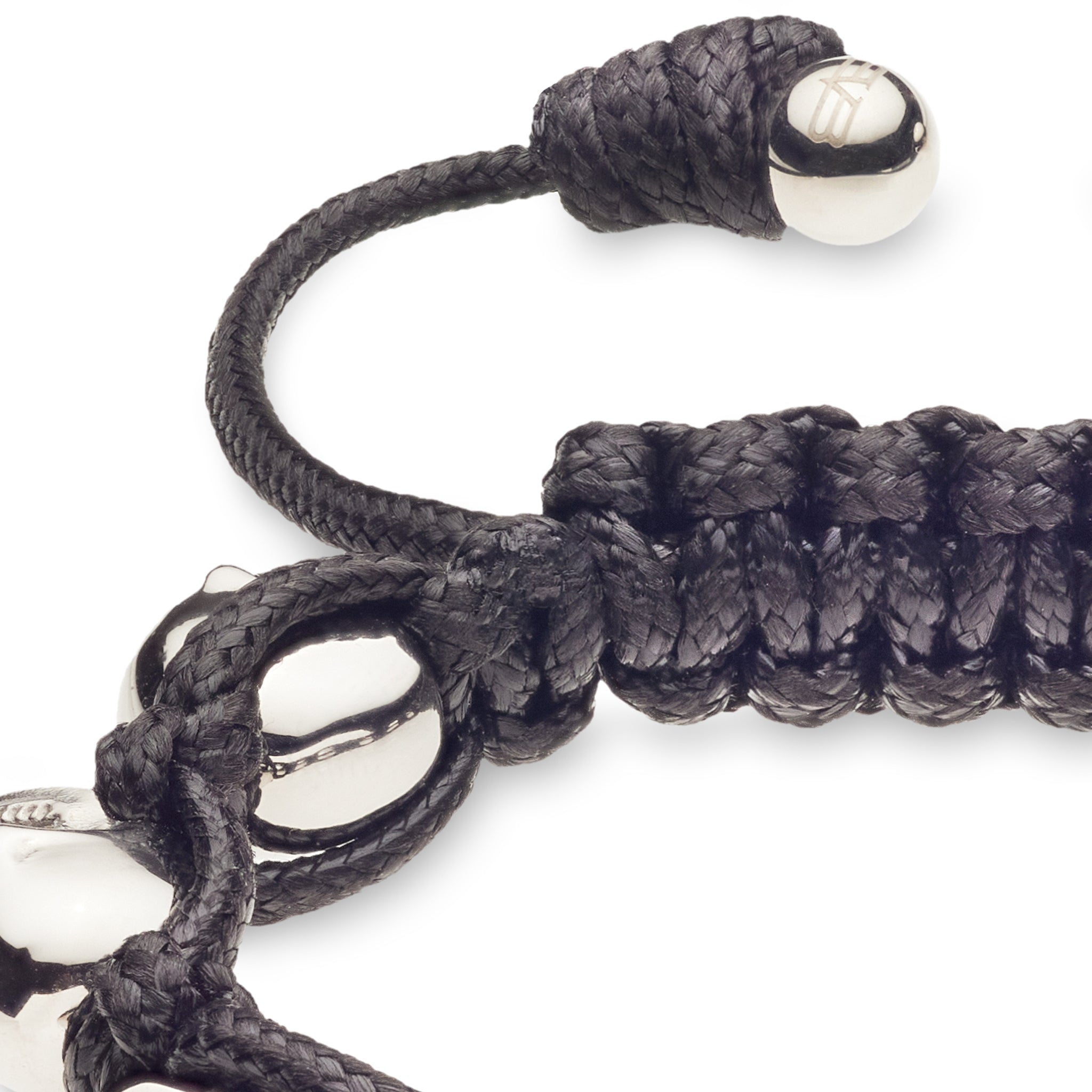 BRACELET SKULLY 'NOIR, YEUX BLANCS'