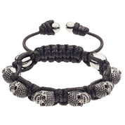BRACELET SKULLY 'NOIR, YEUX BLANCS'
