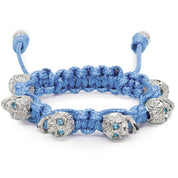 BRACELET SKULLY 'NOIR, YEUX BLANCS'