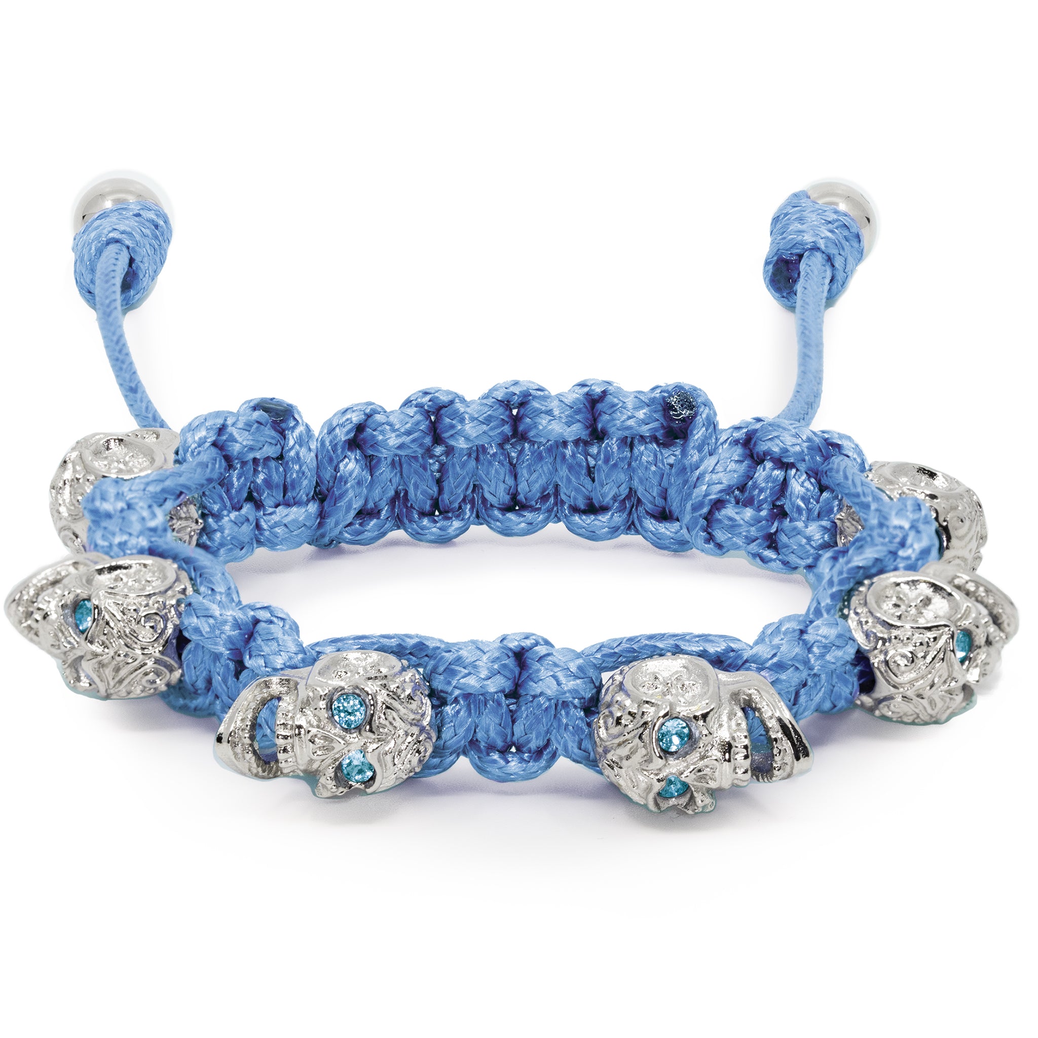 BRACELET SKULLY 'NOIR, YEUX BLANCS'