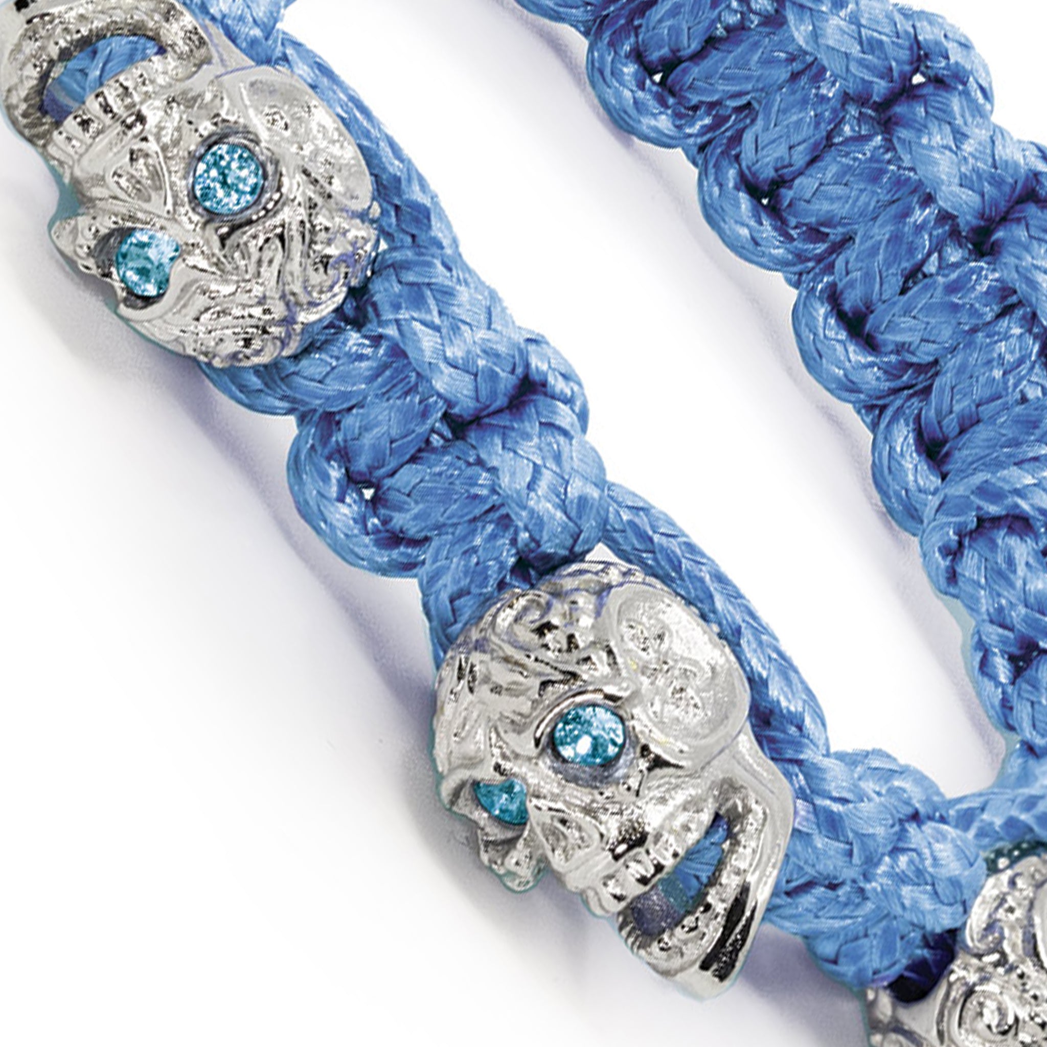 BRACELET SKULLY 'NOIR, YEUX BLANCS'