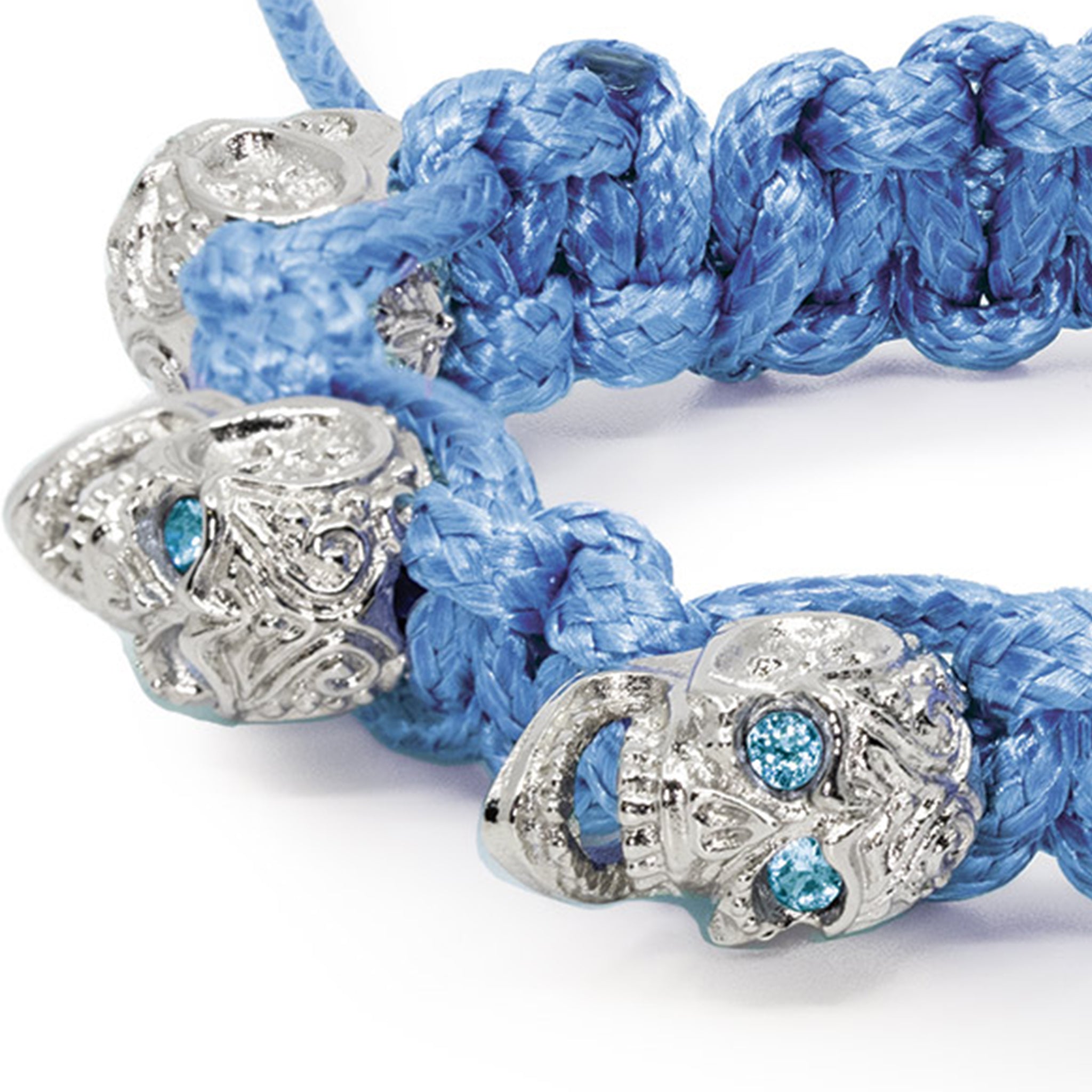 BRACELET SKULLY 'NOIR, YEUX BLANCS'