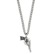 PENDENTIF EN ARGENT 'REVOLVER'