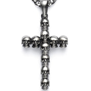 CRÂNE CROIX ACIER