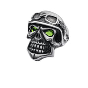 SKULLY RING SILVER