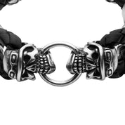 RIDER SKULL ACIER &amp; CUIR