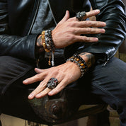 BAGUE HELLBOY YEUX ROUGES
